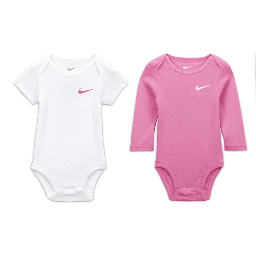 Nike Kids Bodysuit Set - White and Pink